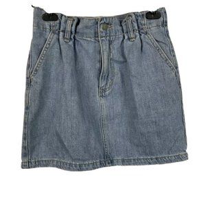 Hollister Juniors Size 1 (25) Ultra High Rise Jean Denim Skirt Medium Wash